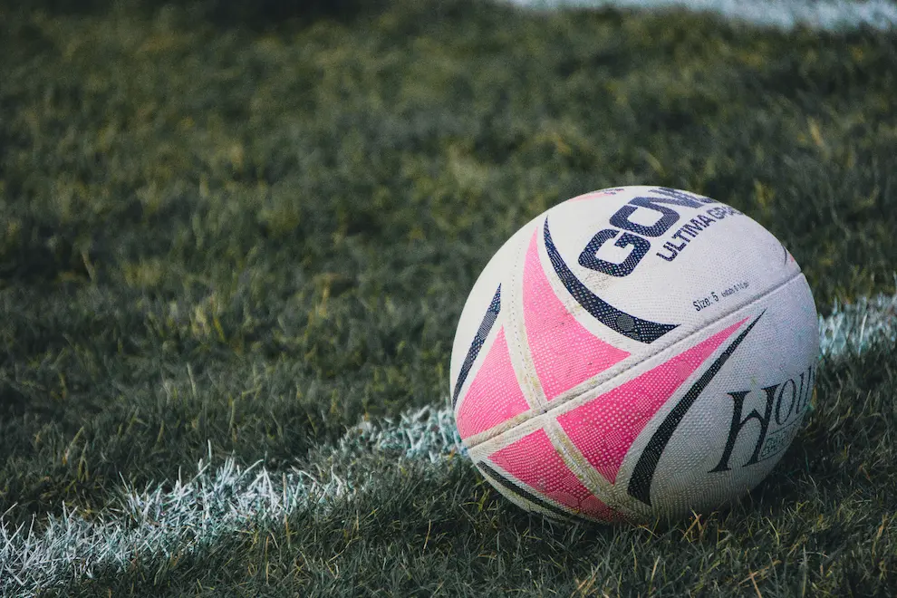 A rugby ball