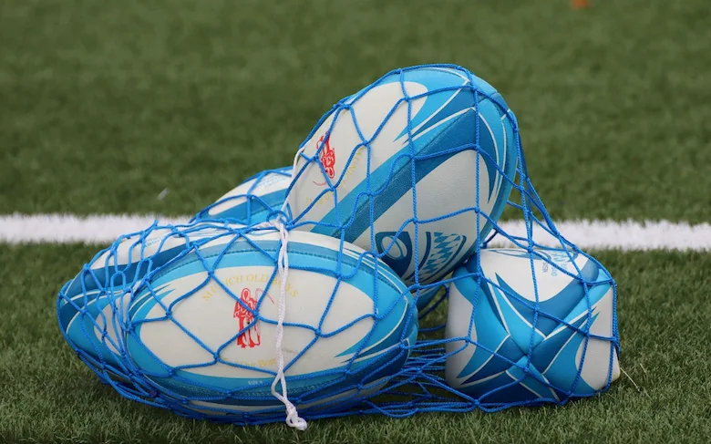 A rugby ball.